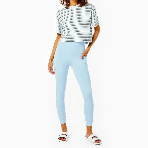 NWT Addison Bay Ludlow leggings in Light Heather Blue S - Picture 2 of 5